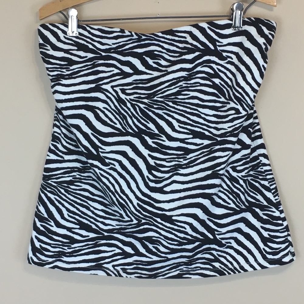 Express Sexy Basic Tube - Zebra Print NWOT